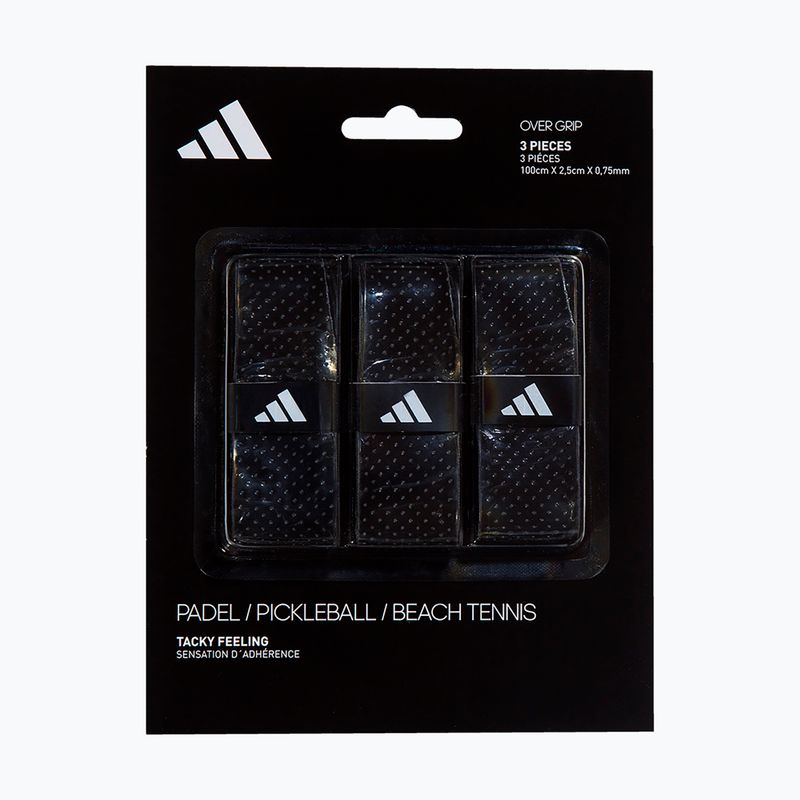 Owijki do rakiet do padla adidas Padel Overgrip Set 3 ks black 4