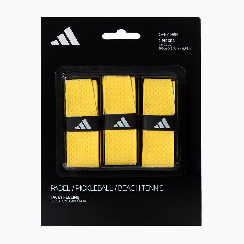 Owijki do rakiet do padla adidas Padel Overgrip Set 3 ks yellow 3
