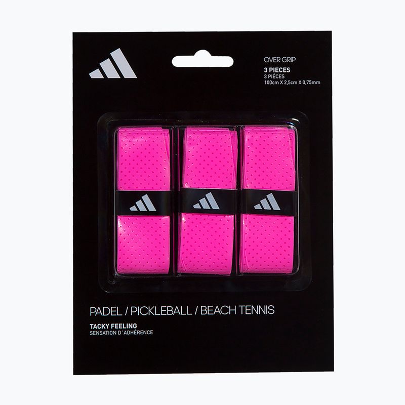 Owijki do rakiet do padla adidas Padel Overgrip Set 3 ks  pink 4