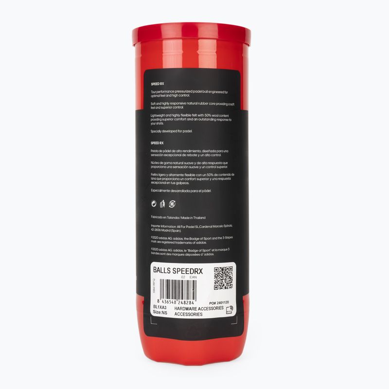 Lopty na padel adidas Speed Rx 3 ks yellow 2
