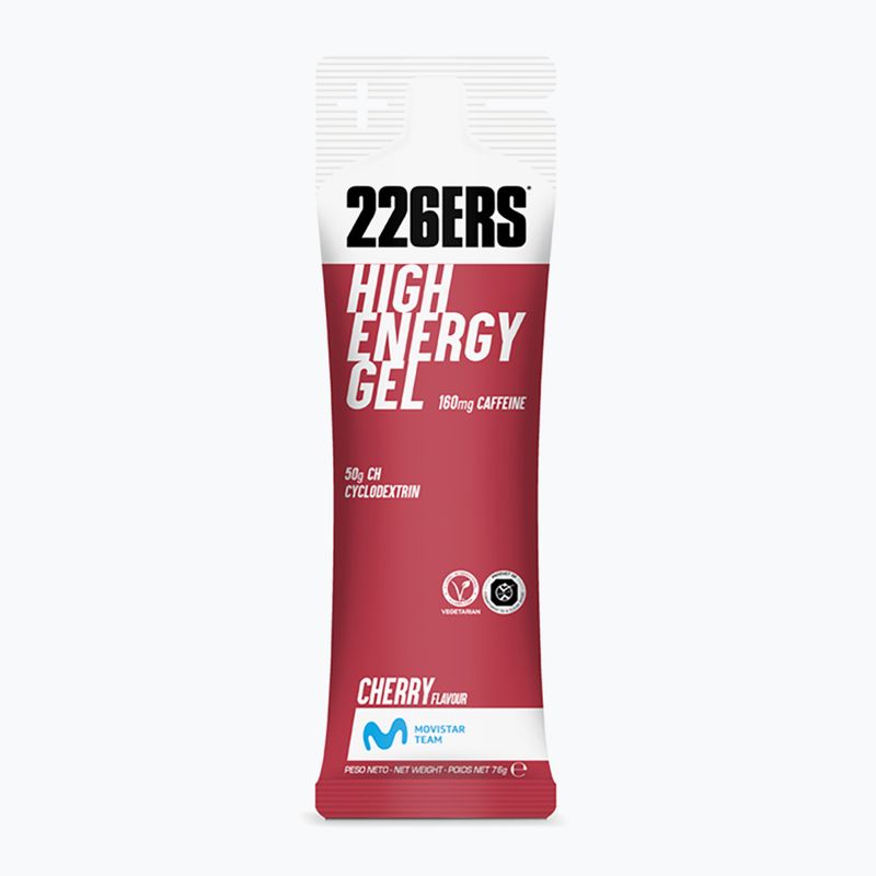 226ERS High Energy Kofeínový energetický gél 76 g čerešňa