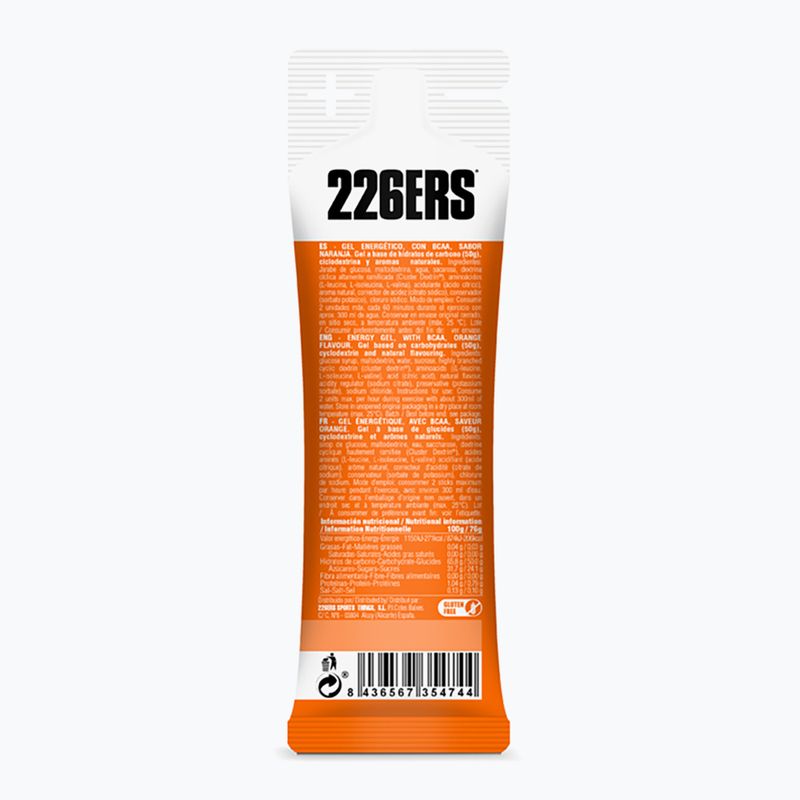226ERS High Energy Slaný energetický gél BCAA 76 g oranžový 2