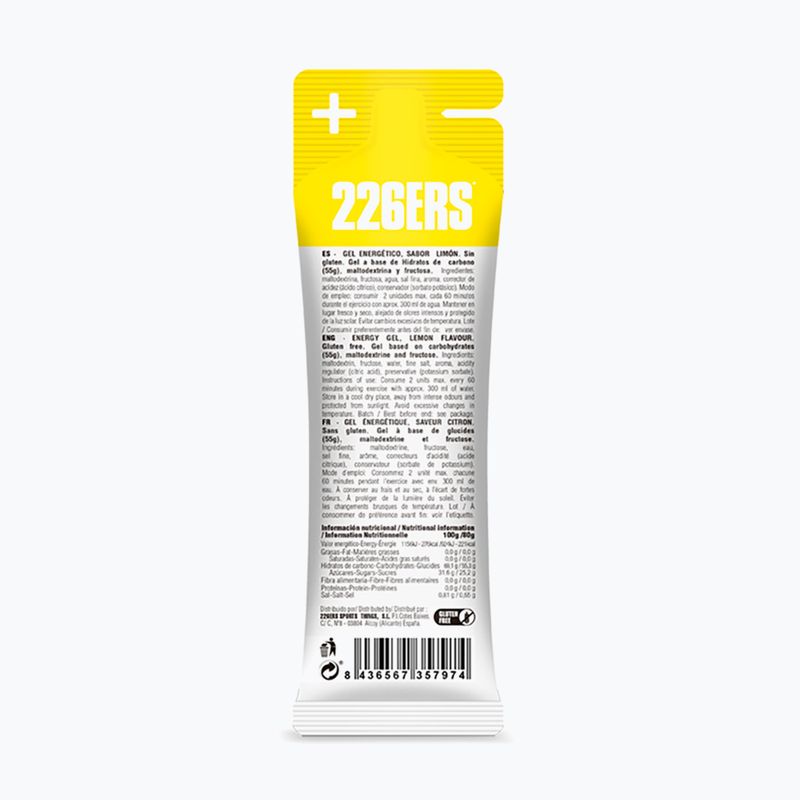Energetický gél 226ERS High Fructose Gel 80g citrón 2