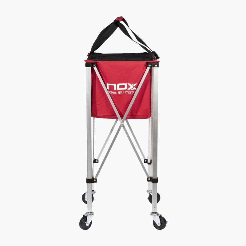 Košík na lopty Nox Foldable Balls Basket With Wheels Red 2