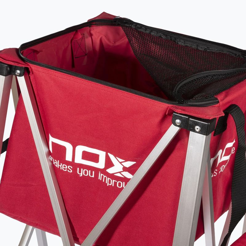 Košík na lopty Nox Foldable Balls Basket With Wheels Red 5