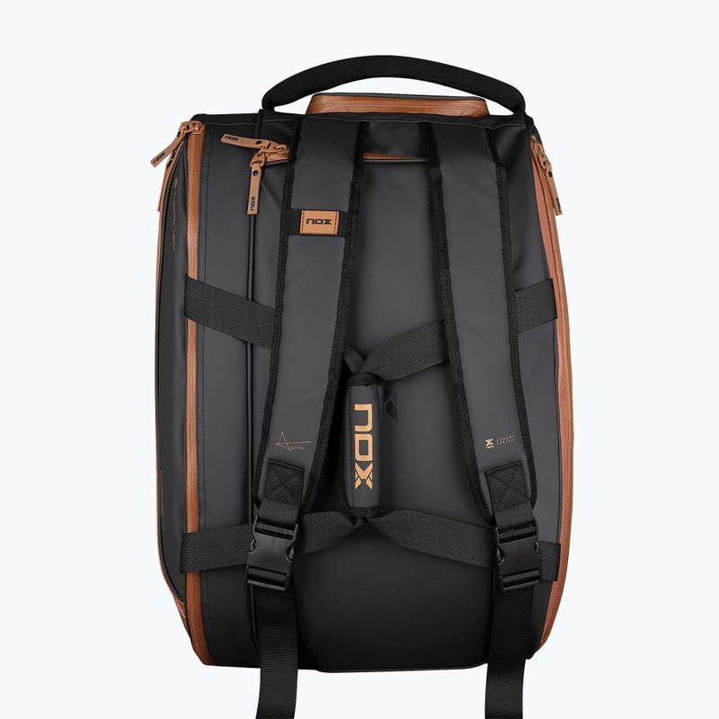 Taška na padel NOX Luxury Open Series 60 l black/brown 7