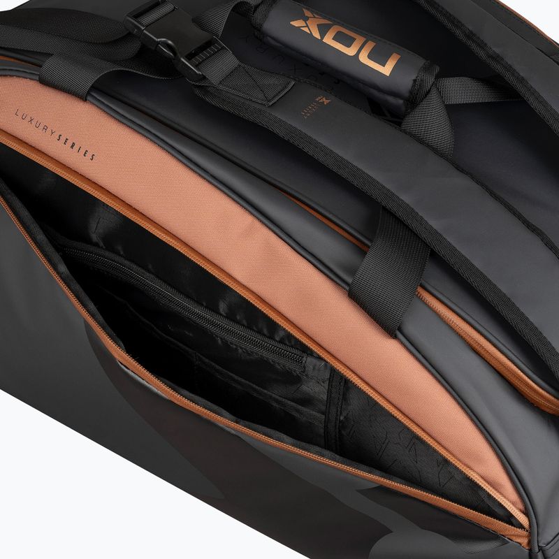 Taška na padel NOX Luxury Open Series 60 l black/brown 12