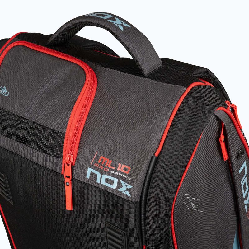 Taška na padel NOX ML10 Competition XL Compact Padelbag 80 l grey/black/orange 9