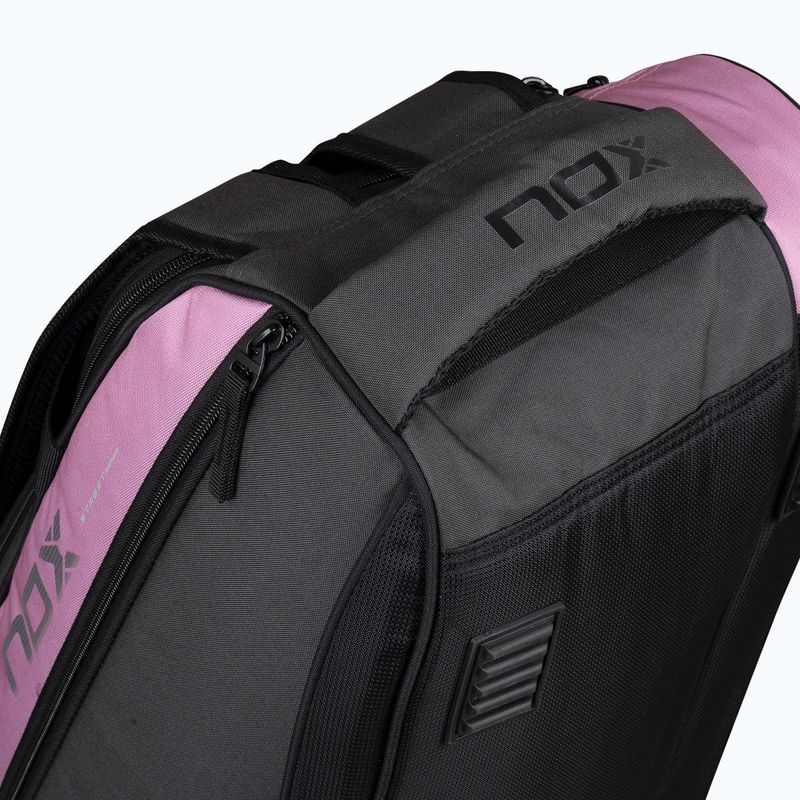 Taška na padel NOX Street Series 45 l grey/pink 10