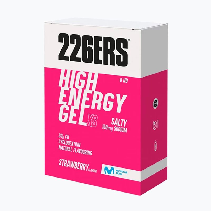 Energetický gél 226ERS High Energy 150mg 8 x 45 g salty strawberry