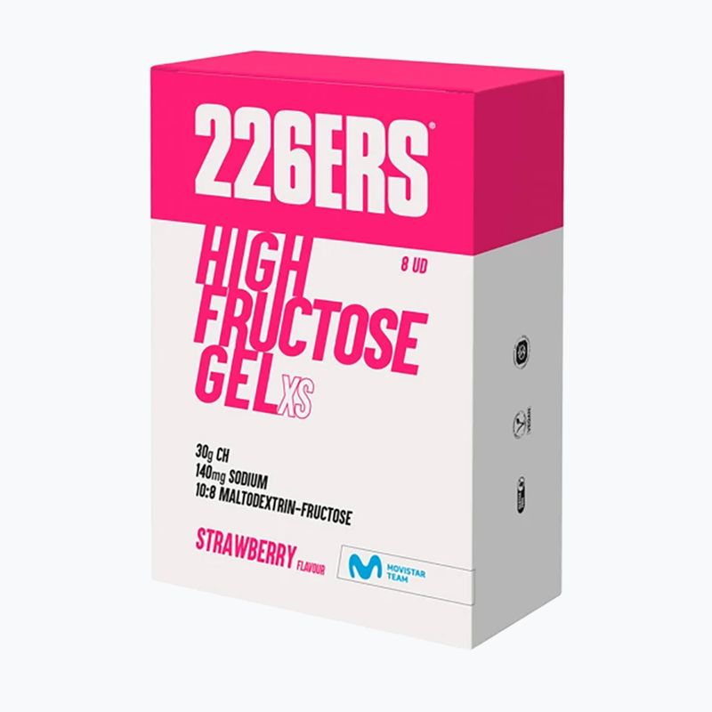 Energetický gél 226ERS High Fructose Gel XS 8 x 44 g strawberry