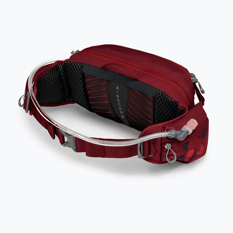 Cyklistická ľadvinka Osprey Seral 7 l so zásobníkom 1.5 l res claret red 11