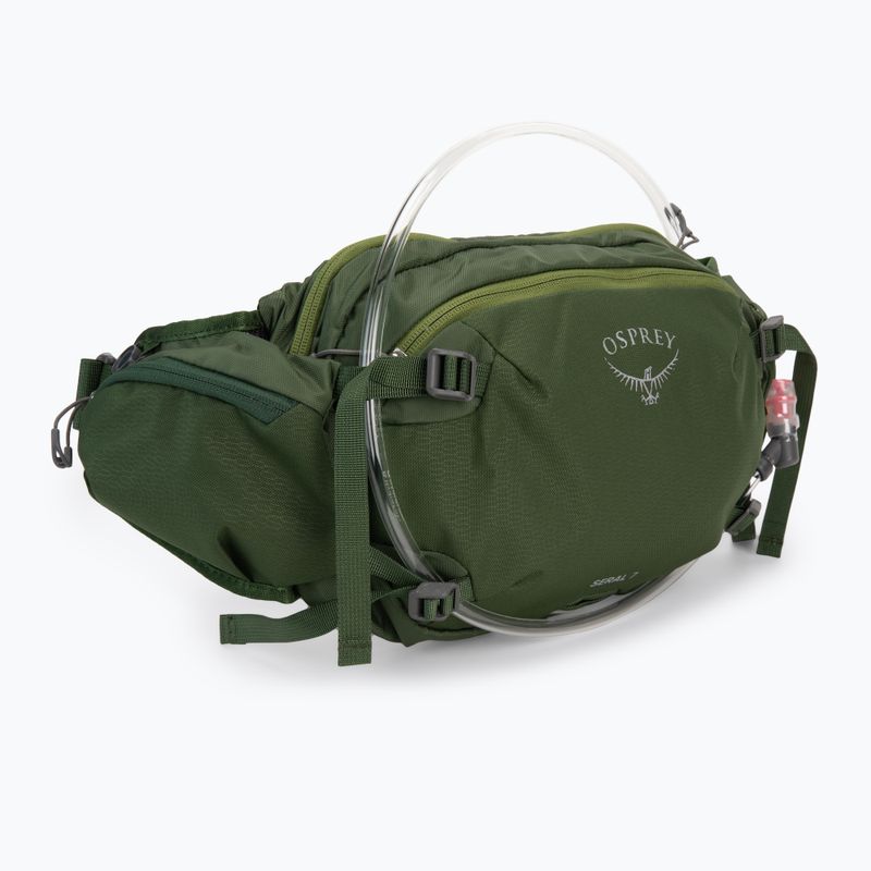 Cyklistická ľadvinka Osprey Seral 7 l so zásobníkom 1.5 l dustmoss green