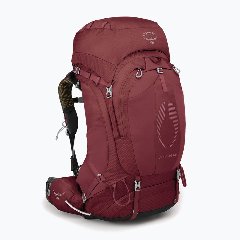 Dámsky trekingový batoh Osprey Aura AG 65 l XS-S berry sorbet red 2