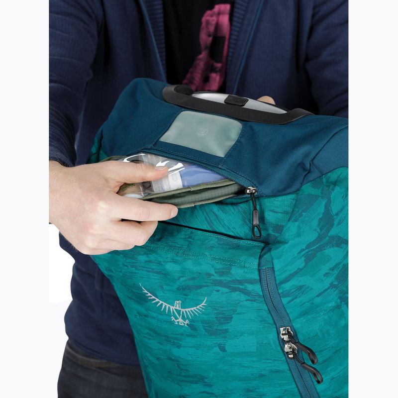 Cestovná taška Osprey Daylite Carry-On Wheeled Duffel 40 l palm foliage print 10