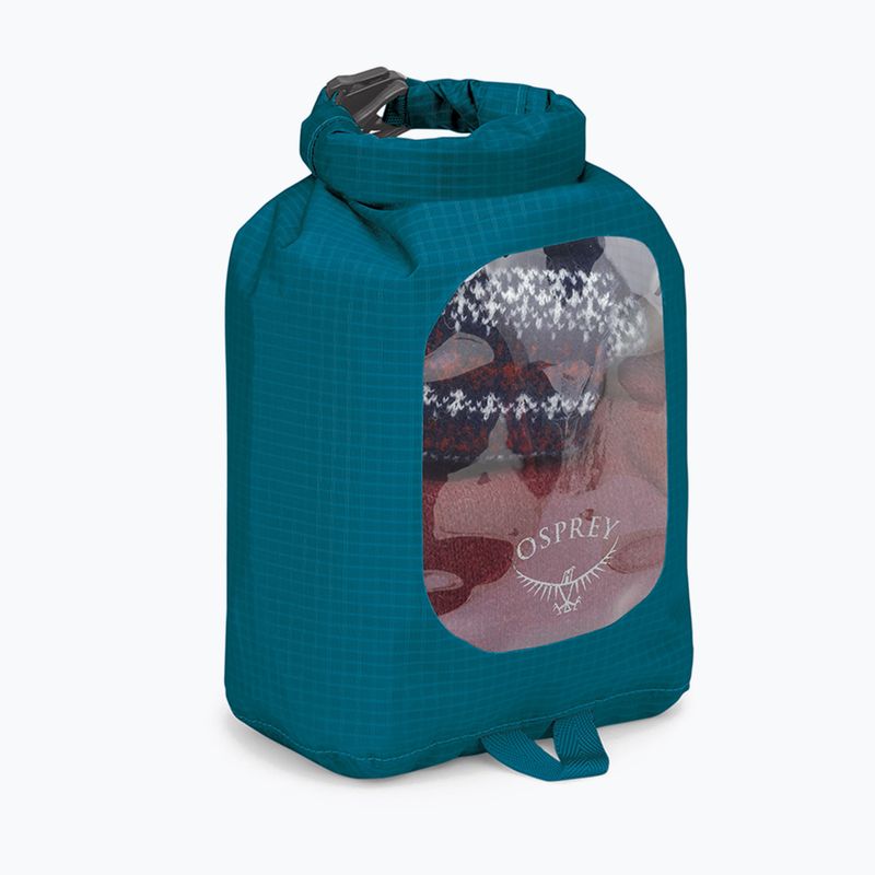 Nepromokavý vak Osprey DrySack w/Window 3 l waterfront blue 2