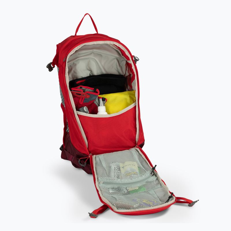 Pánsky cyklistický batoh Osprey Siskin 12 l s 2,5 l rezervoárom ultimate red 6