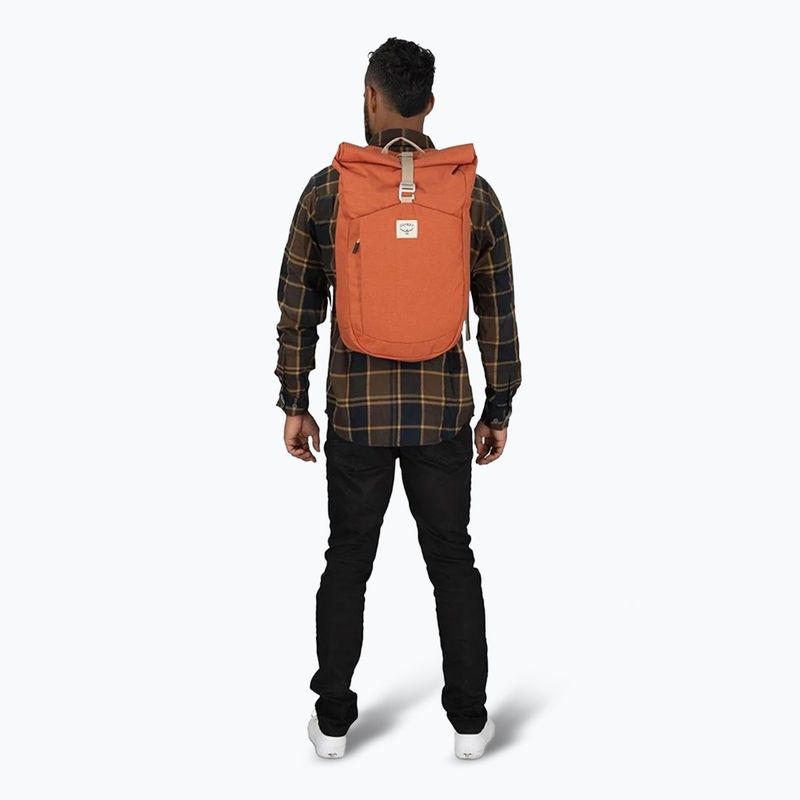 Mestský batoh Osprey Arcane Roll Top Pack 22 l porcelain orange heather 9