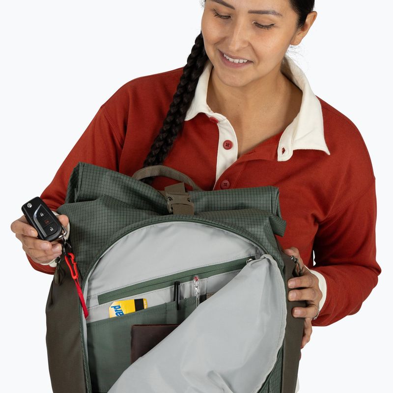 Mestský batoh Osprey Transporter Roll Top 30 l borovicová zeleň 14