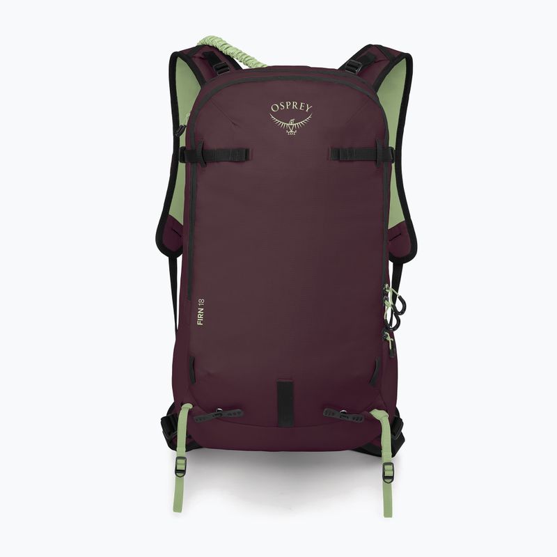 Skitouringový batoh Osprey Firn 18 l elderberry purple/peppermint green