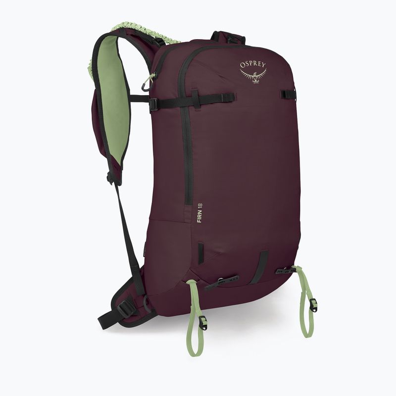Skitouringový batoh Osprey Firn 18 l elderberry purple/peppermint green 2