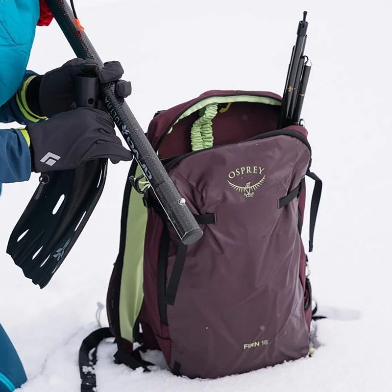Skitouringový batoh Osprey Firn 18 l elderberry purple/peppermint green 13