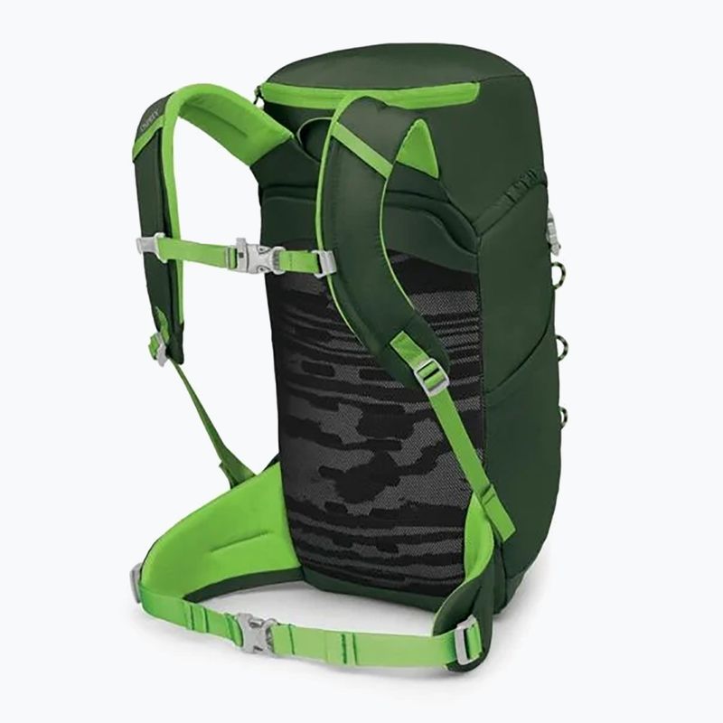 Detský turistický batoh Osprey Jet 18 l green canopy/ limeline green 4