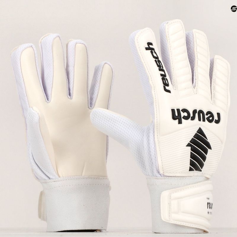 Detské brankárske rukavice Reusch Legacy Arrow Solid Junior biele 5372504-1100 6