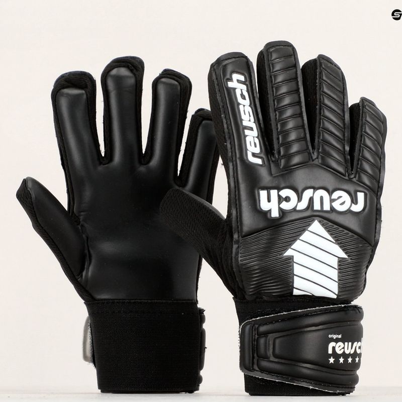 Detské brankárske rukavice Reusch Legacy Arrow Solid Junior čierne 5372504-7700 10