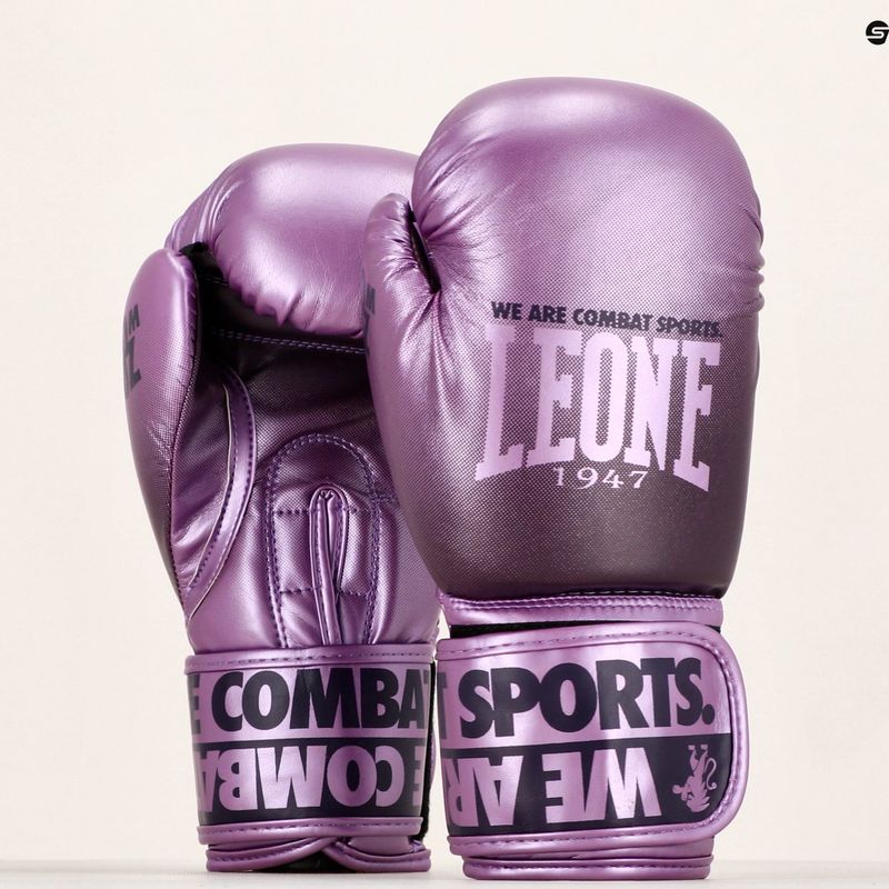LEONE 1947 Fialové boxerské rukavice v tieni GN328 15