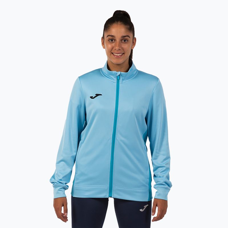 Dámska bežecká mikina Joma Winner II Full Zip sky blue