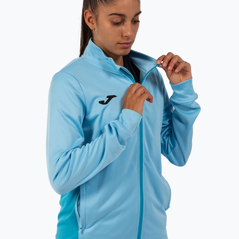 Dámska bežecká mikina Joma Winner II Full Zip sky blue 3
