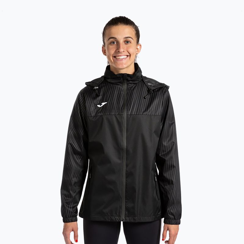 Tenisová bunda Joma Montreal Raincoat čierna 9178.1 5