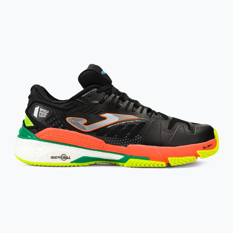 Pánska tenisová obuv Joma T.Slam 2201 black and orange TSLAMW2201P 2