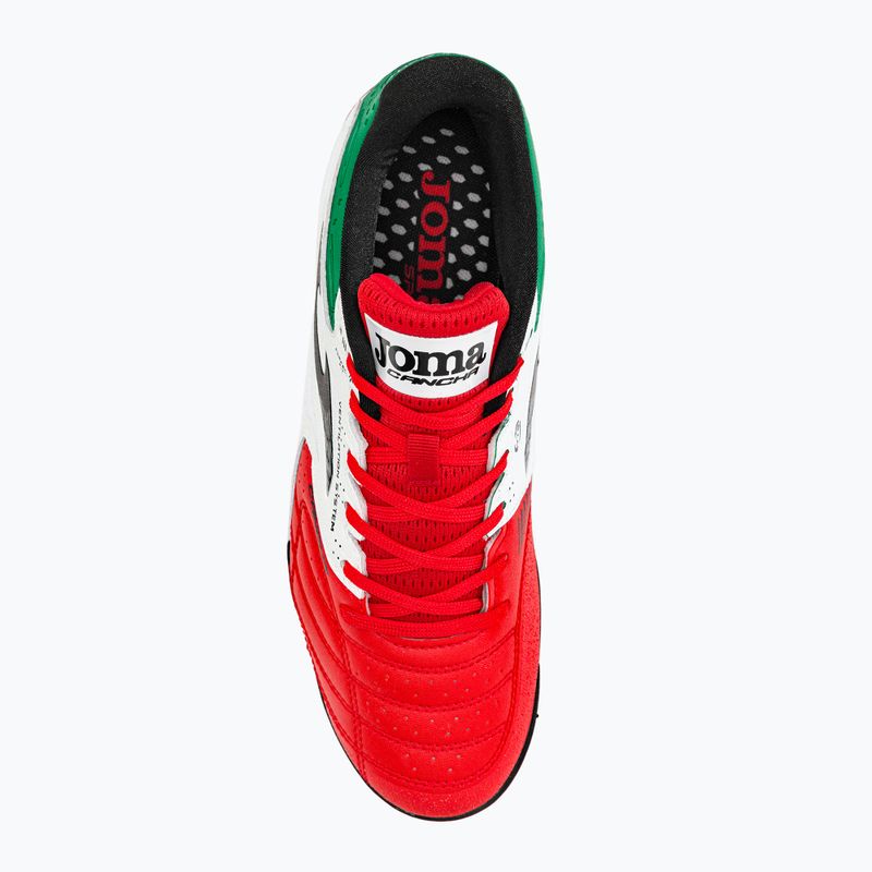 Pánske kopačky Joma Cancha TF červená/biela/zelená 6