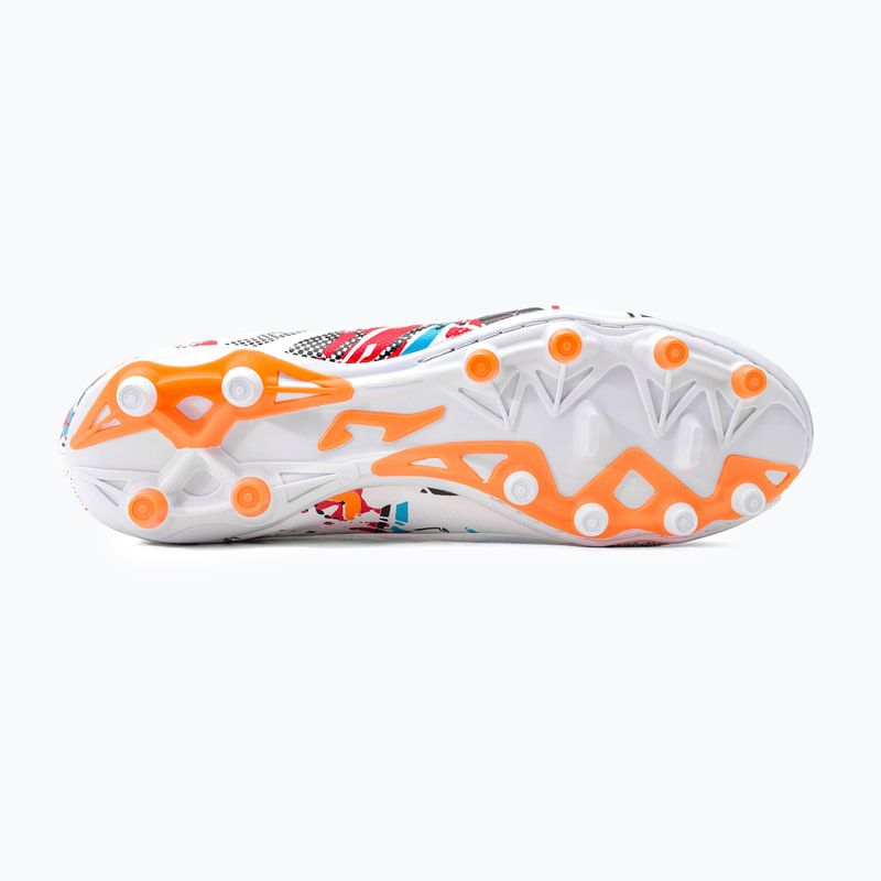 Joma Evolution FG pánske kopačky white/black/orange 5