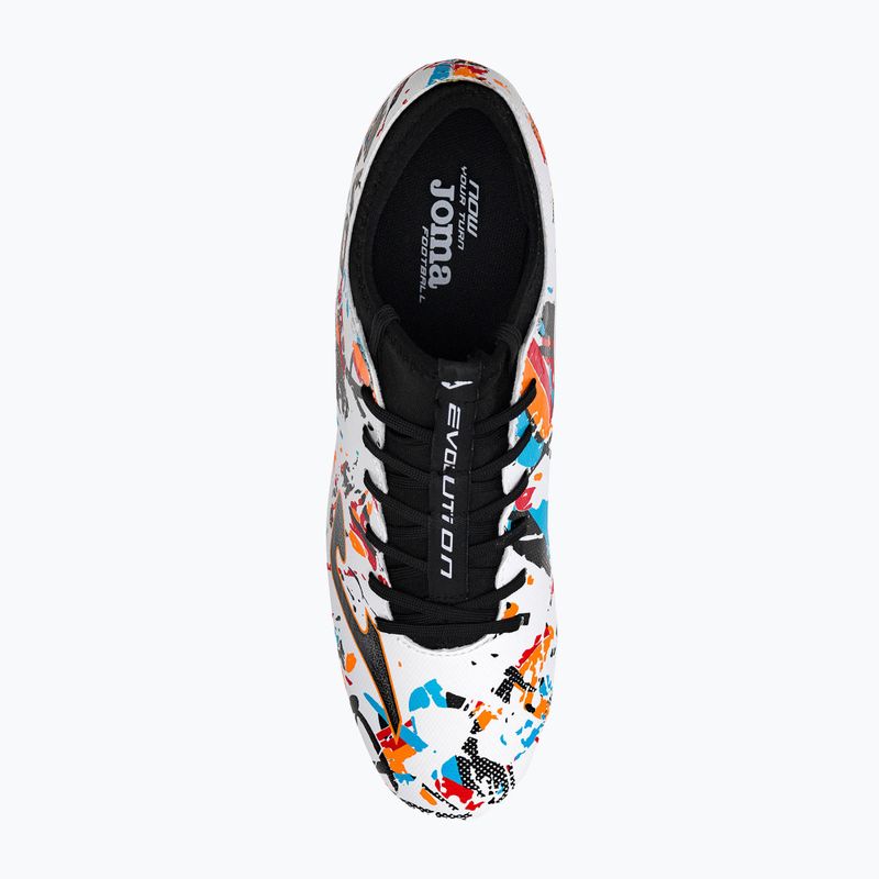 Joma Evolution FG pánske kopačky white/black/orange 6