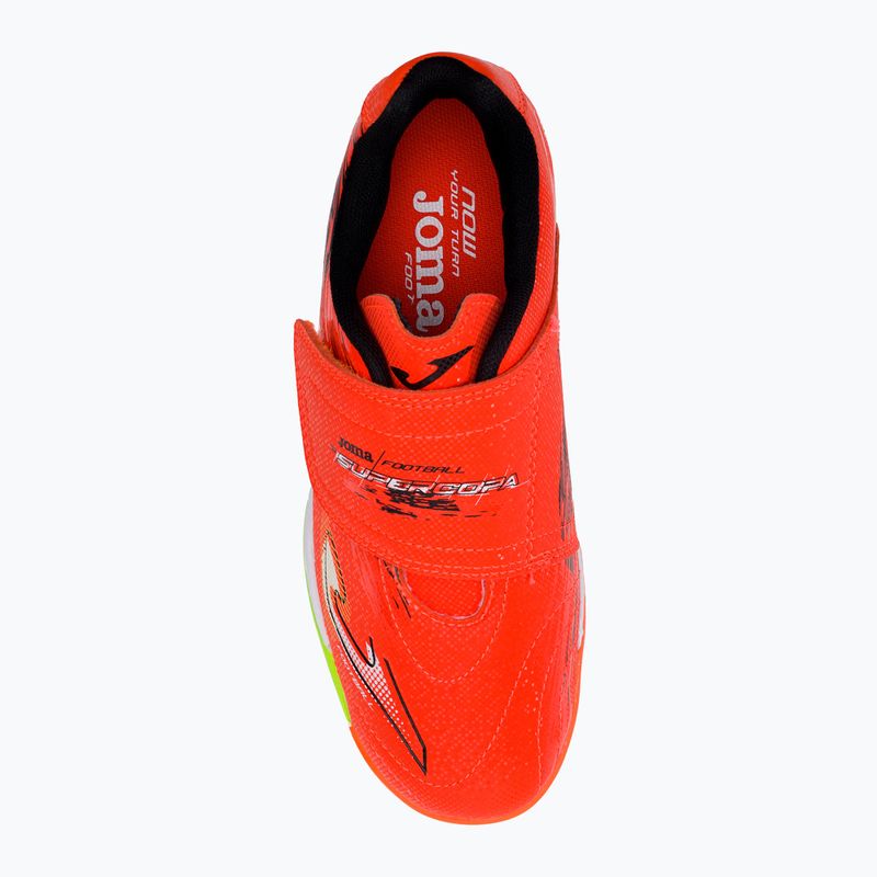 Detské kopačky Joma Super Copa IN coral/green fluor 6