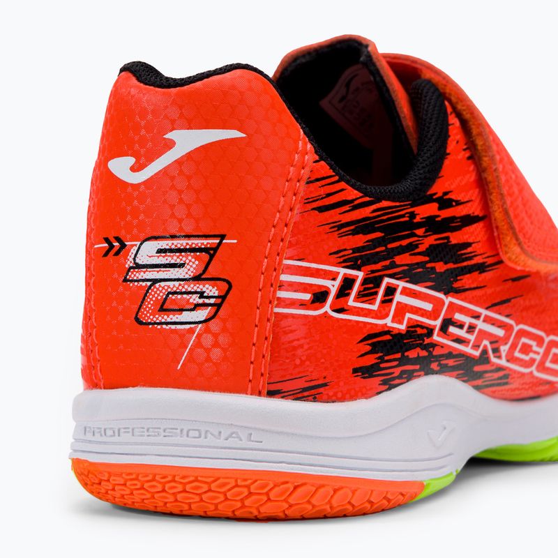Detské kopačky Joma Super Copa IN coral/green fluor 8