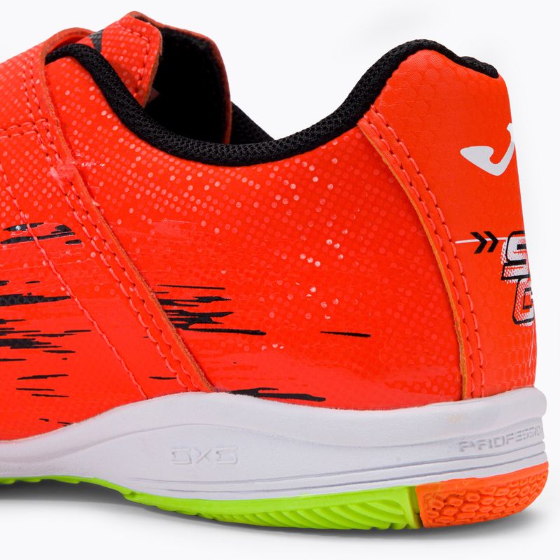 Detské kopačky Joma Super Copa IN coral/green fluor 10