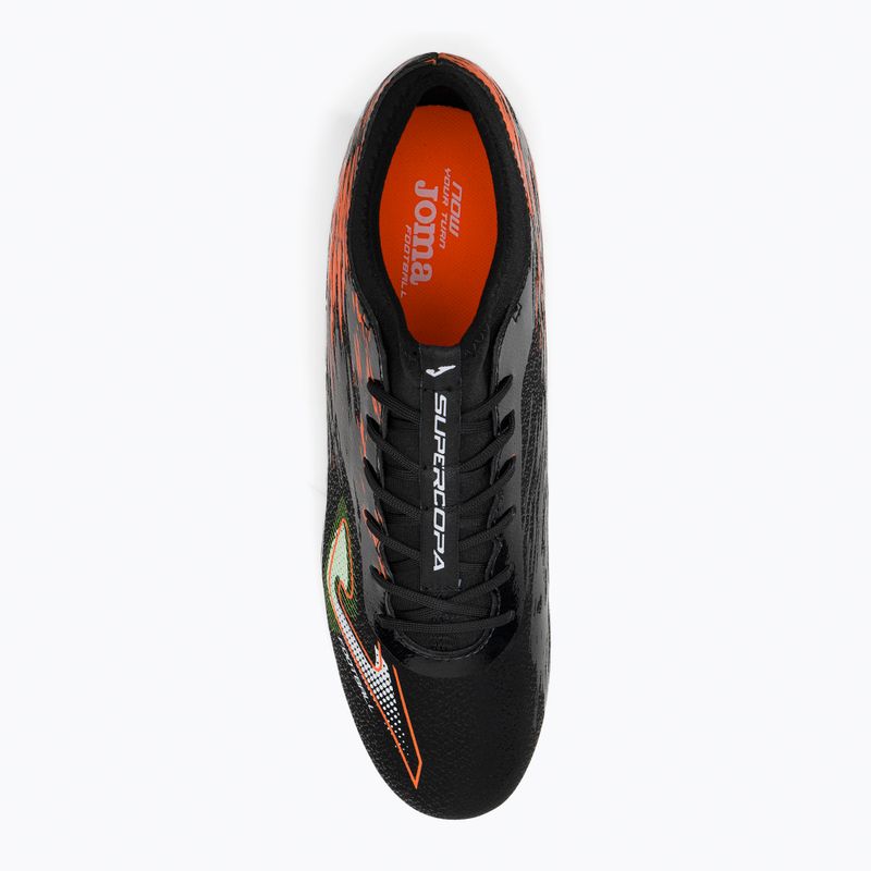 Joma Super Copa FG black/coral pánske kopačky 6