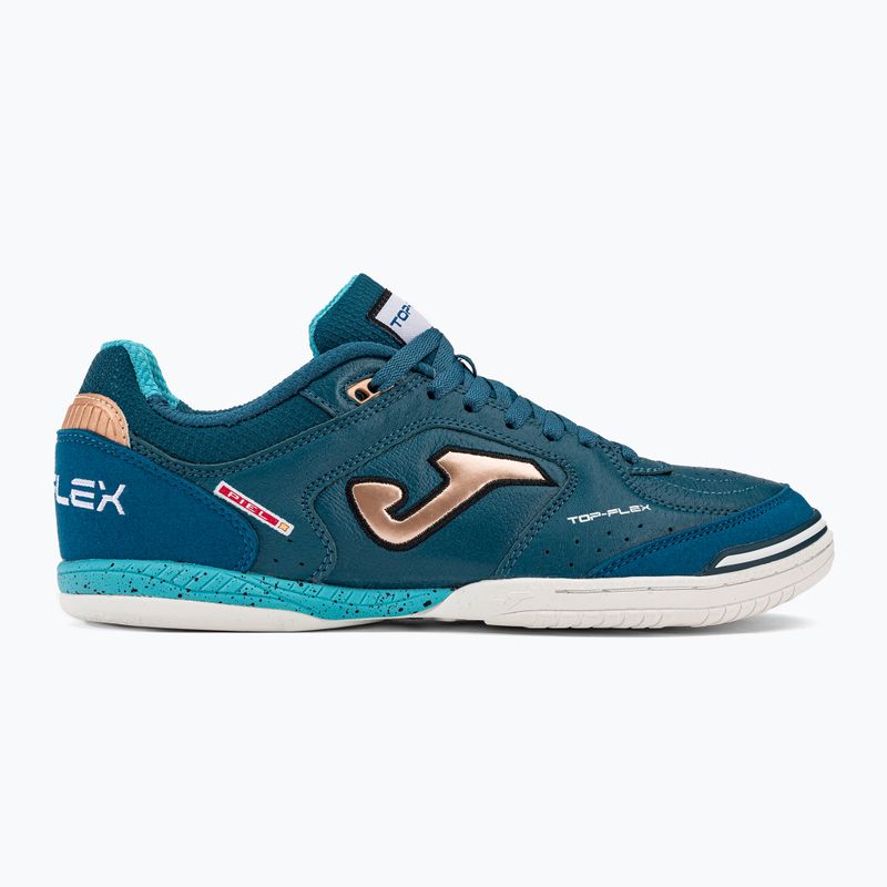Pánske kopačky Joma Top Flex IN petroleum/gold 2