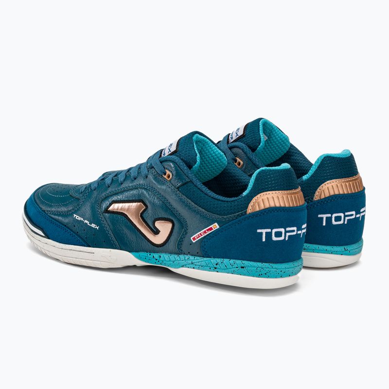Pánske kopačky Joma Top Flex IN petroleum/gold 3