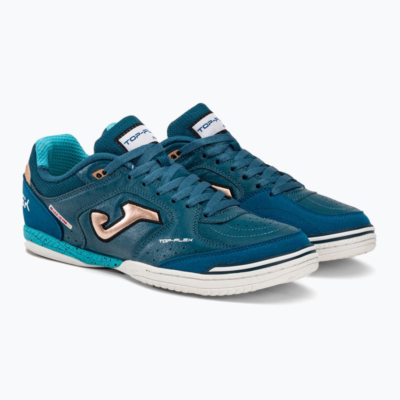 Pánske kopačky Joma Top Flex IN petroleum/gold 4