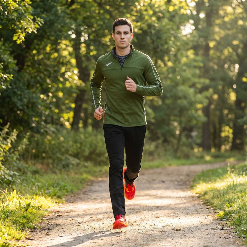 Pánska bežecká mikina Joma R-Trail Nature khaki 12