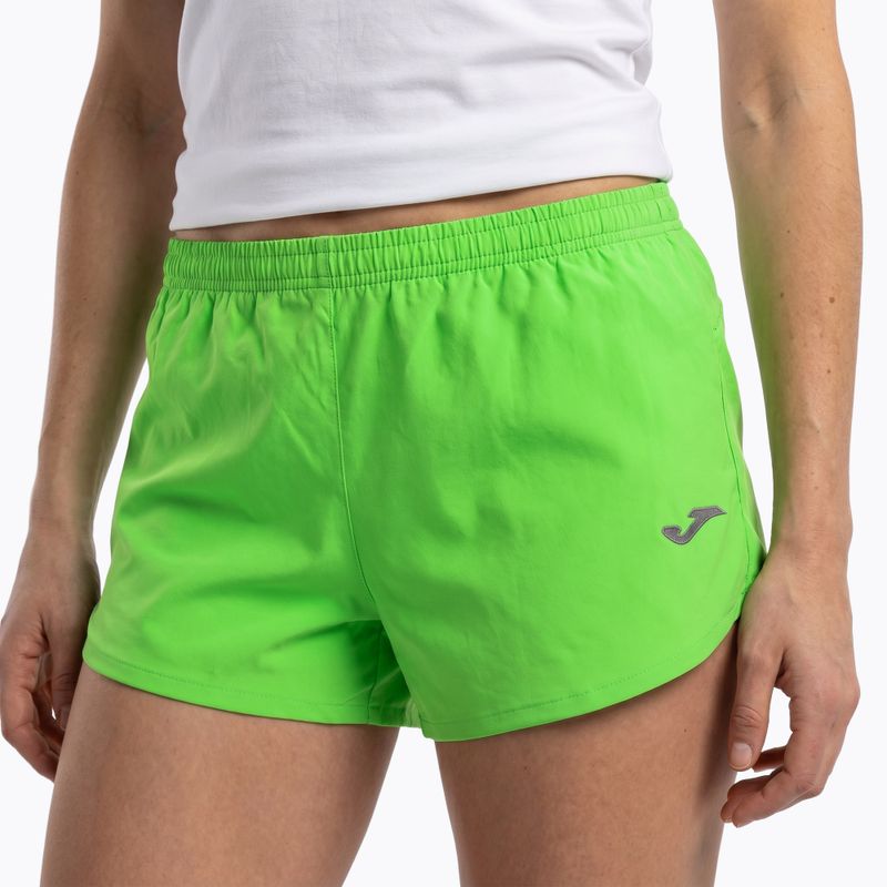 Joma Olimpia fluor zelené bežecké šortky 5