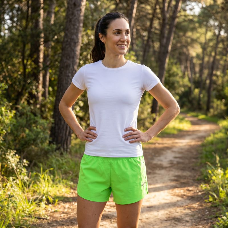 Joma Olimpia fluor zelené bežecké šortky 10