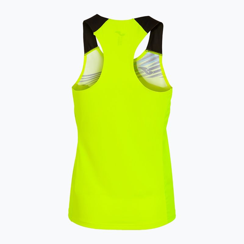 Dámske bežecké tielko Joma Elite X fluor žltá/čierna 2