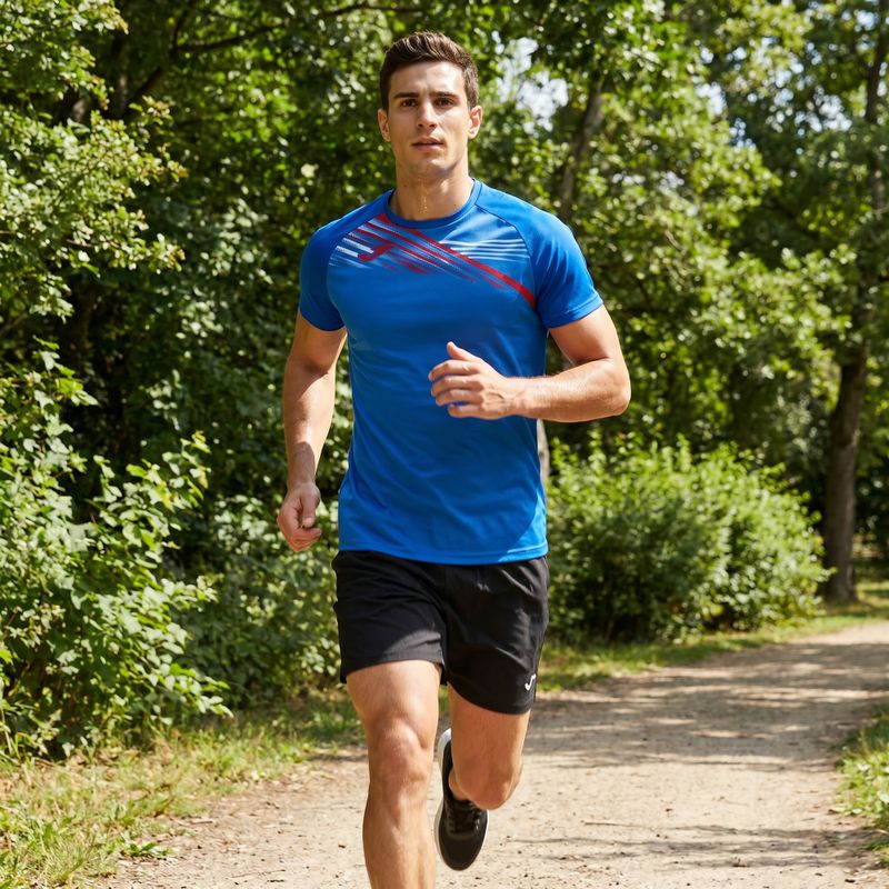 Pánske bežecké tričko Joma Elite X blue 103101.700 10