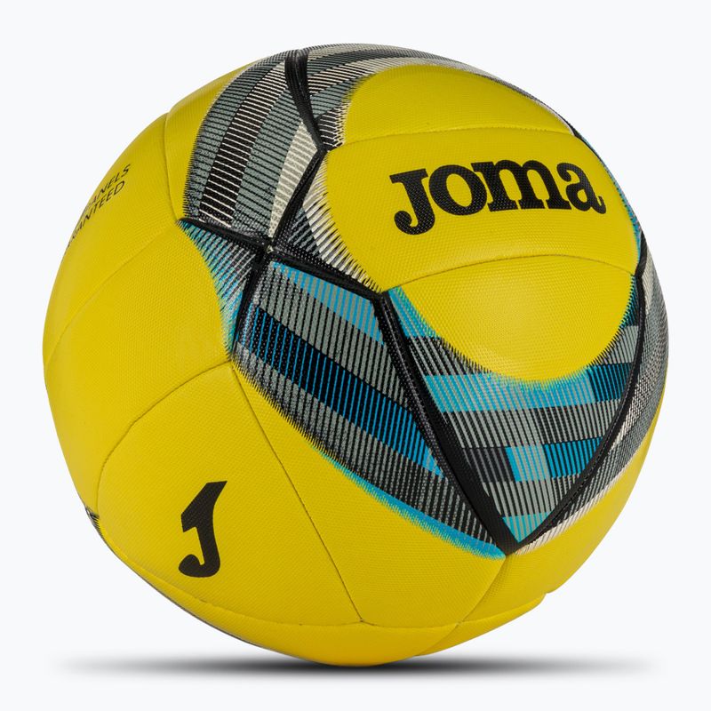 Futbalová lopta Joma Evolution III žltá/čierna/modrá veľkosť 5 2
